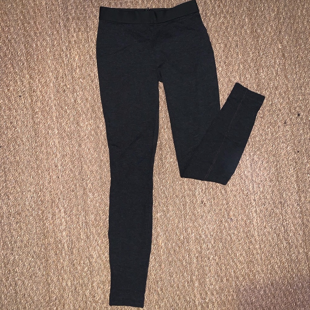 J.CREW Grey Riding Leggings with Zip Back
